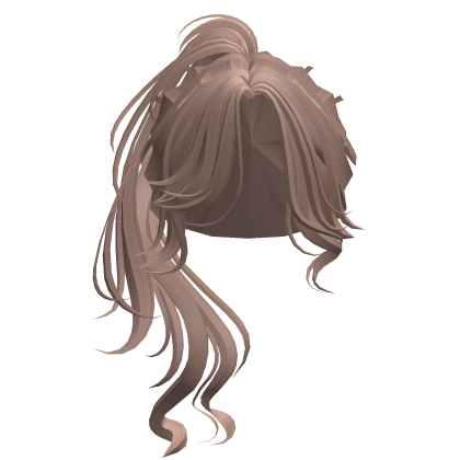 Wispy Swirly Ponytail Hair (Milktea) Roblox item