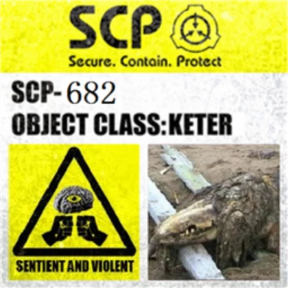 SCP-682 Label