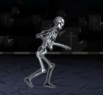 Skeleton creepy run