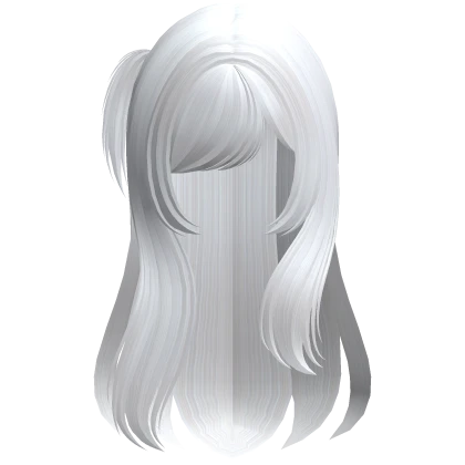 Cute Moe Hair /w Side Pigtail (White) Roblox item render