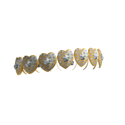 Gold Heart Diamond Bracelet [Right]