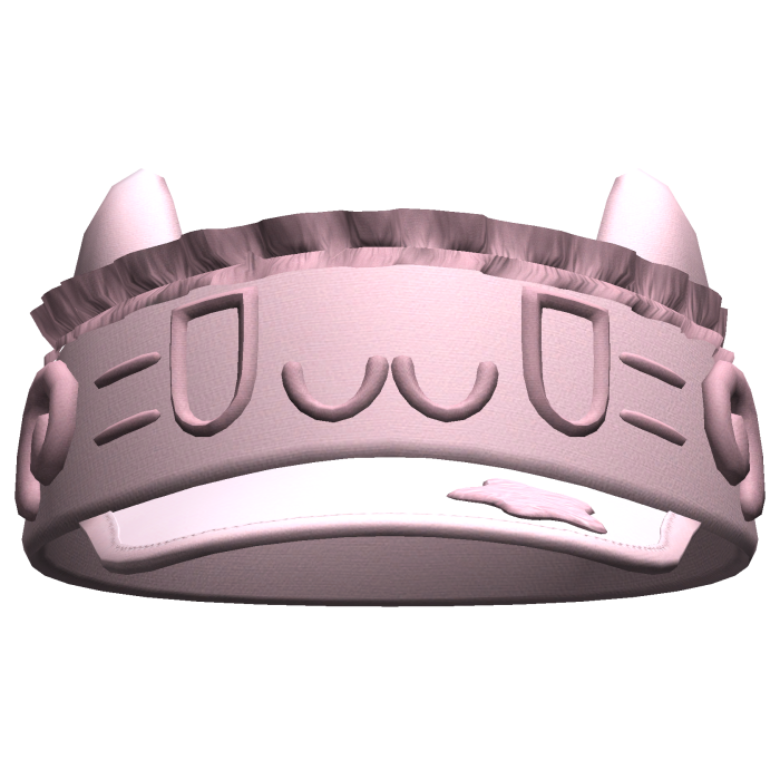 Kawaii Chill Cat Visor Pink
