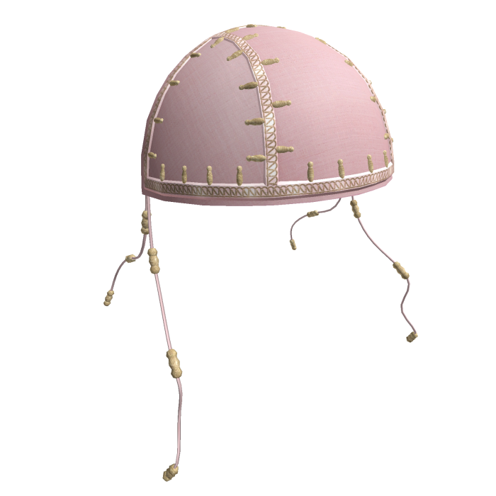 Renaissance beaded hair accessory in Pink