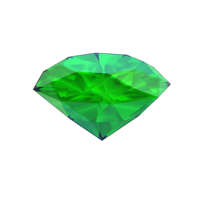 Emerald with Light Refractions