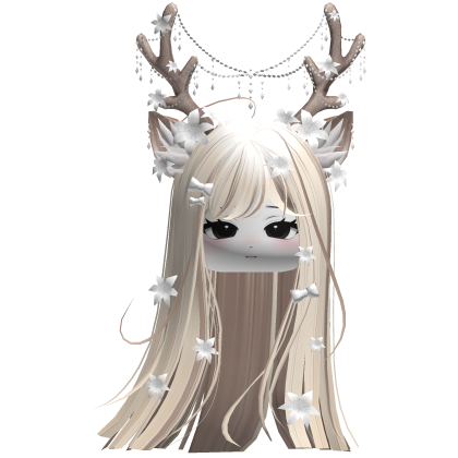 Ethereal Christmas Fairy Fawn Hair w/ Antlers