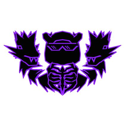Cartoony Purple Horn Hood Shades Ribs Dragon Combo Roblox item