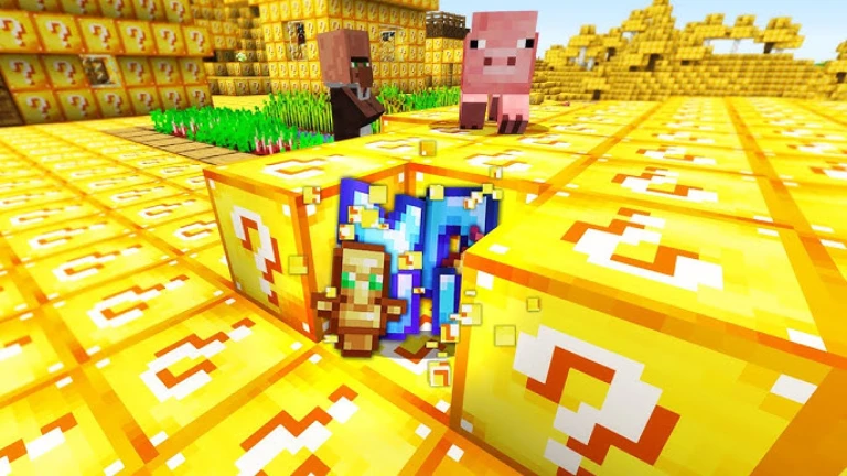 ⛏️ ModdedCraft (GOLD LUCKY BLOCKS) - Roblox