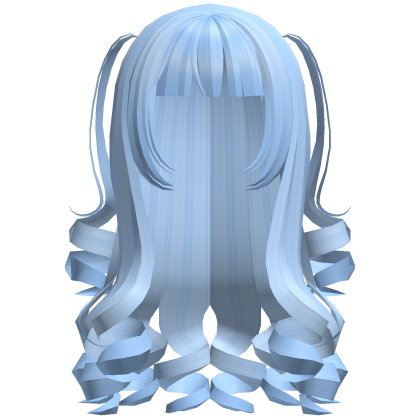 Dolly Coquette Curled Pigtails (Blue)