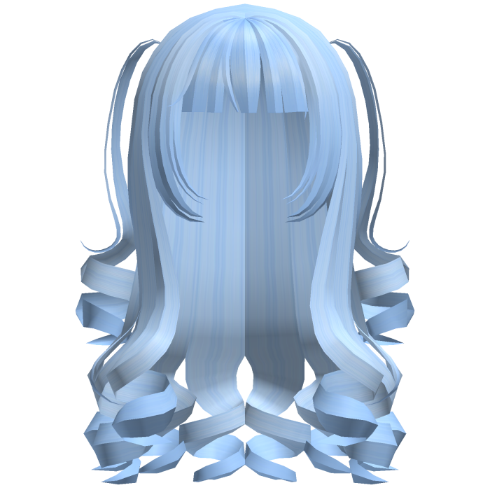 Dolly Coquette Curled Pigtails (Blue)