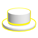 Yellow Neon Bright Top Hat