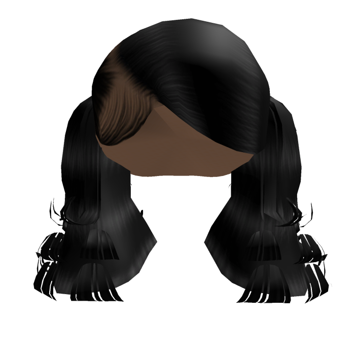 Swoop Pigtails w Curly Ends