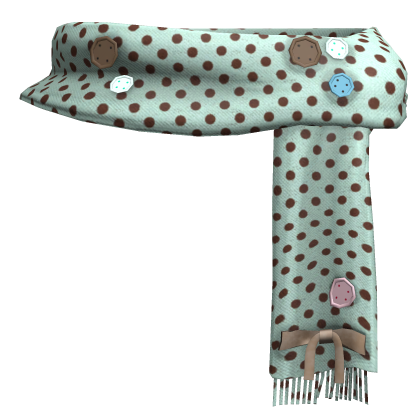 ♡ Igari Chocolate Mint Ice Cream Button Scarf