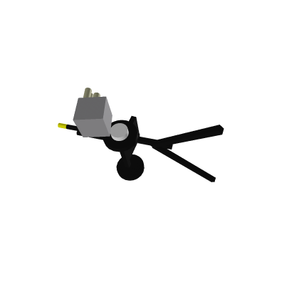 Artillery gun with ammo