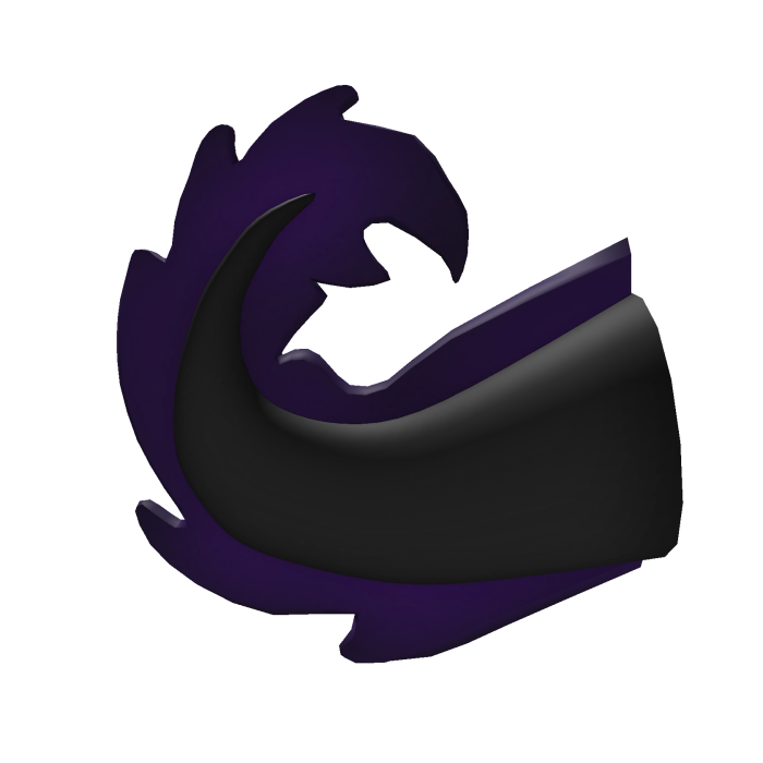 Purple and Black Axolotl Tail