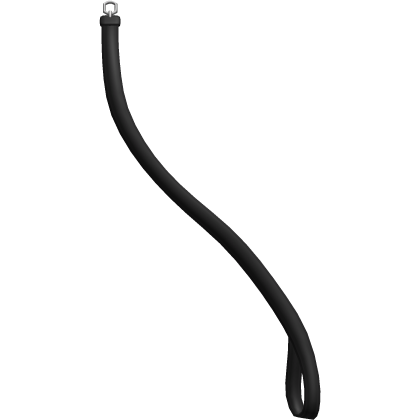<҂3 : black leather lead for collar ( 3.0 )