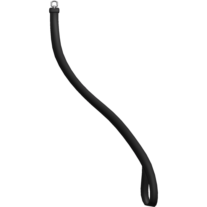 <҂3 : black leather lead for collar ( 3.0 )