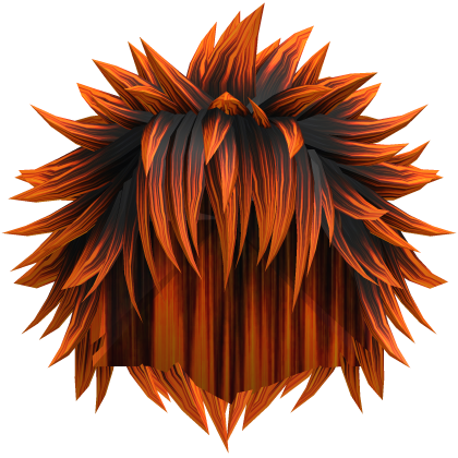 Orange Spiky Vkei Anime Hair 22 Roblox item