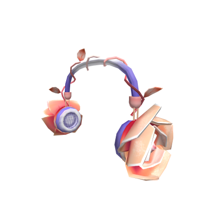 Rose Gold Rose Headphones
