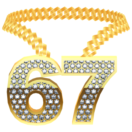 gold 67 chain necklace