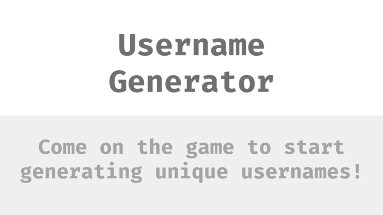Username Generator Roblox NoFilter