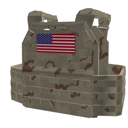 US Desert Army Military Vest Roblox item