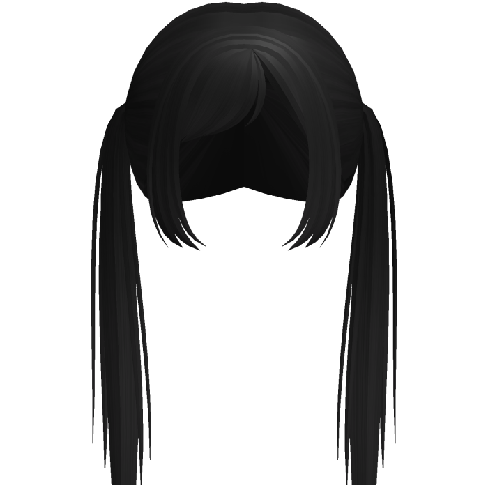 ʚ♡ɞ long pretty black pigtails
