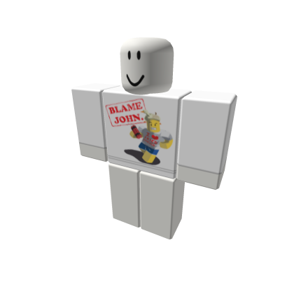 Blame John Shirt Roblox NoFilter