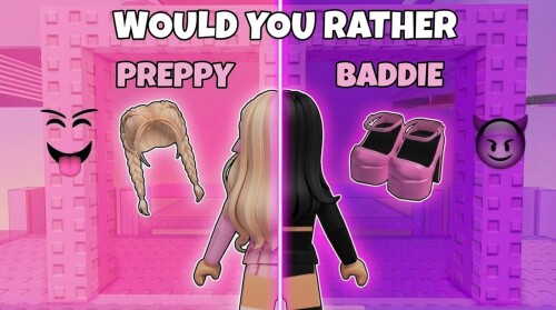 Would You Rather: Preppy vs Baddie Tower 🎀💅