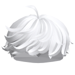 White Messy Side Swoop