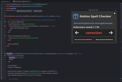 Roblox Spell Checker preview 3