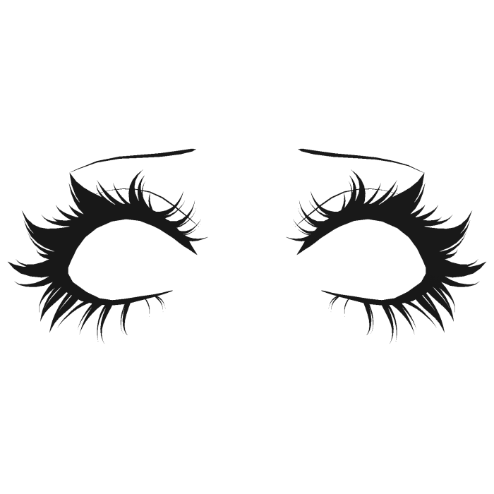 Cute detailed Eyelashes in Black