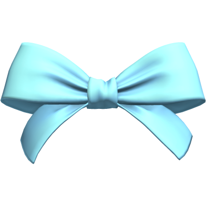 Blue Coquette Oversized Hair Bow