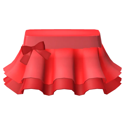 Red skirt roblox hot sale