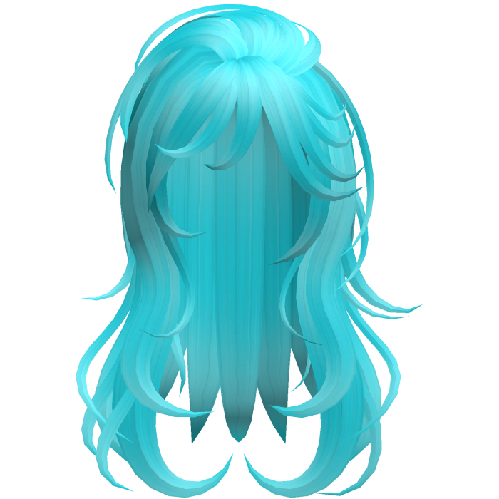 Soft Flowy Long Layered Hair (Ocean Blue)
