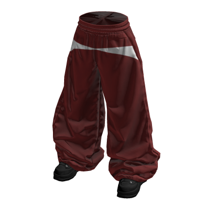 Red Designer Tracksuit Pants