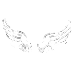 White Glitch Wings