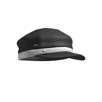 gray belted newsboy hat Roblox item