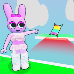 Complete Invisible Obby to RAINBOW CARPET! 😎