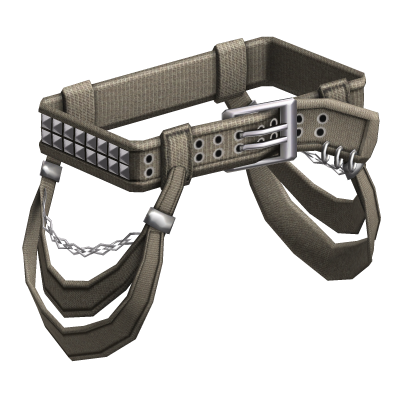 Y2K Punk Grunge Emo Beige Streetwear Waist Straps