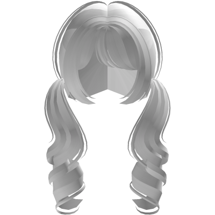 dainty little white magical pigtails Roblox item