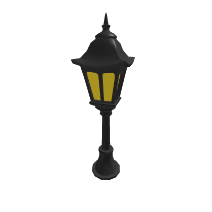 Stylized Street Lantern - Low Poly Garden Lamp Pos