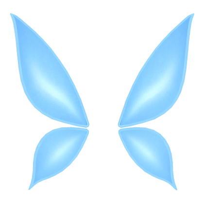 Ice Blue Sparkly Fairy Wings