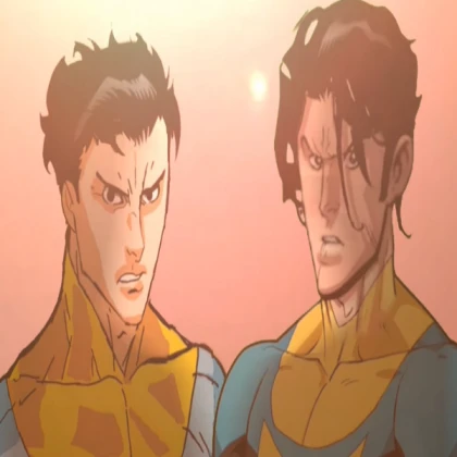 invincible light blue mark and wolfcut mark okokok