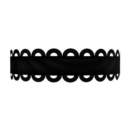♡ cutesy kawaii black necklace  Roblox item