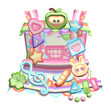 Cute Decora Harajuku Bunny Igari Dress in Pink