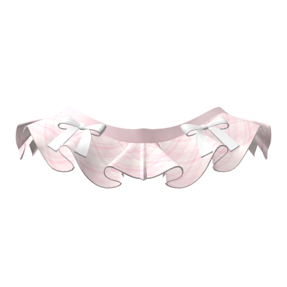 Doll Mini Skirt with Ribbons - Pink White Tartan Roblox item