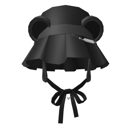 Black Bear Ribbon Hat Roblox item
