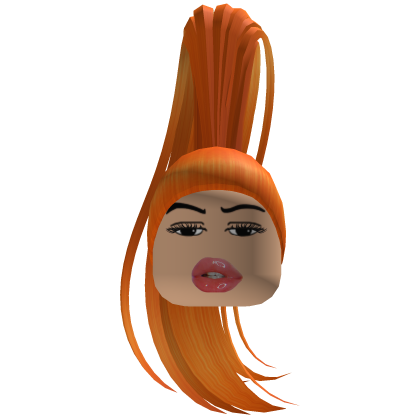 Ponytail Diva Hair Orange Roblox item