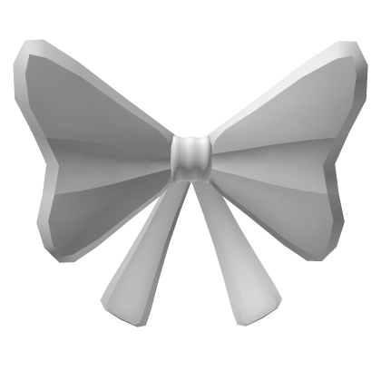 Giant White Back Bow Roblox item