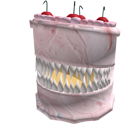 sweet bite pastel pink frosting monster cake  Roblox item